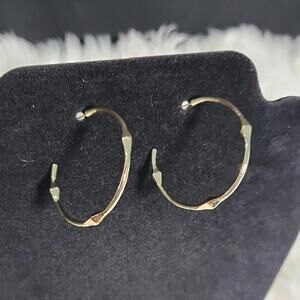 Chic Gold-Tone Hoop Earrings